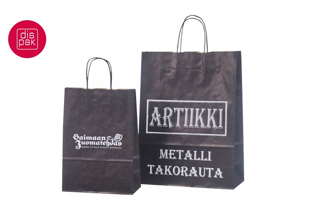 mustat ny�rik�densijalliset paperikassit painatuksella 