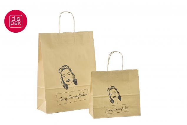 beige paperikassi 1-v�rilogolla 