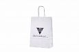 white paper bag with personal print | Galleri-White Paper Bags with Rope Handles white paper bag w