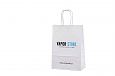 white paper bag with personal print | Galleri-White Paper Bags with Rope Handles white kraft paper