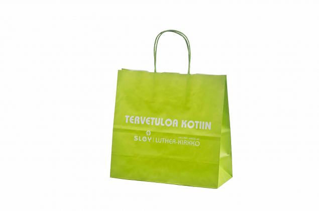 light green kraft paper bags 