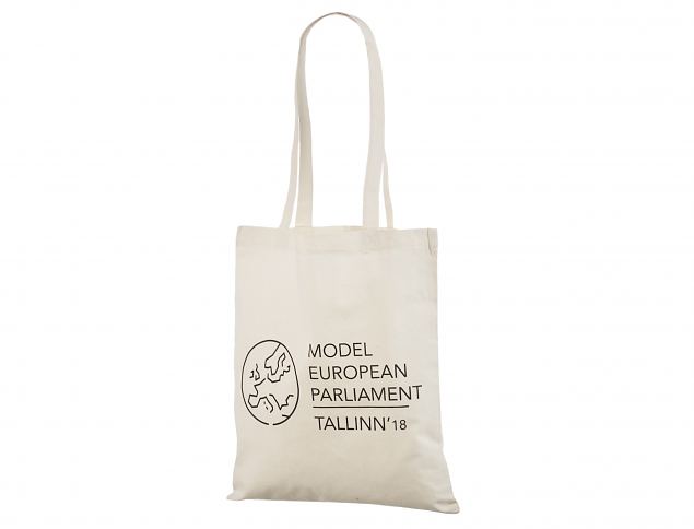 Veldesignede naturfarvet mulepose i holdbar kvalitet. Minimumordre p� bestillinger med personligt 