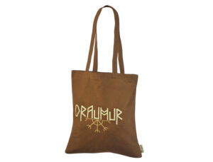 Rustfarget handlenett i resirkulert bomull Mål 38×42 cm.