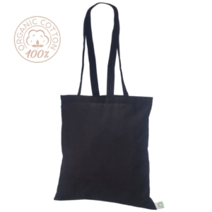 Svart handlenett av økologisk bomull