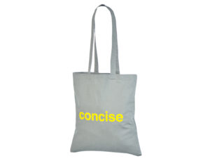 Grått handlenett av bomull Mål: 38 × 42 cm