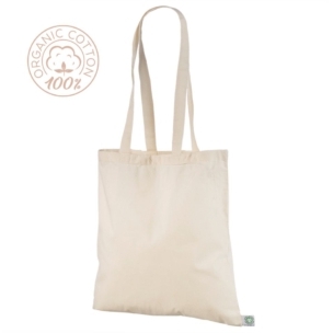 Naturhvitt handlenett av økologisk bomull