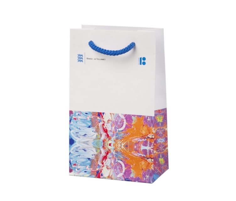 A5 laminerte papirposer med bedriftslogo