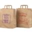 Brun take-away pose 32x17x40 cm med bedriftslogo