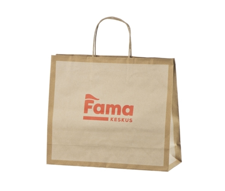 Hvite miljøvennlige gaveposer med dekorativt trykk