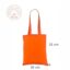 Oransje handlenett av økologisk bomull 30×35 cm