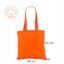 Oransje handlenett av økologisk bomull 40×40 cm