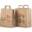 Brun take-away pose 32x17x40 cm med reklametrykk