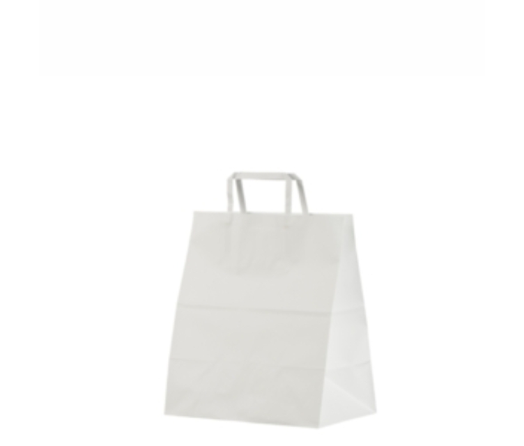 Hvit take-away pose 26x16x29 cm