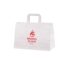 Hvit take-away pose 35x17x24,5 cm med stilfullt design
