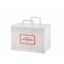 Hvit take-away pose 35x17x24,5 cm med tilpasset trykk