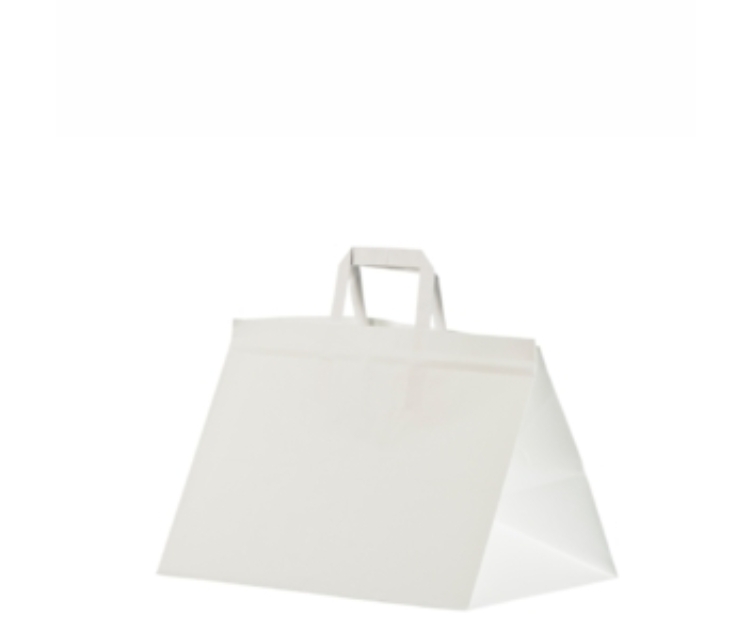 Hvit take-away pose 35x23x25 cm