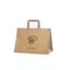 Kraftpapir take-away pose 35x17x24,5 cm med bedriftslogo