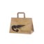 Kraftpapir take-away pose 35x17x24,5 cm med stilfullt trykk